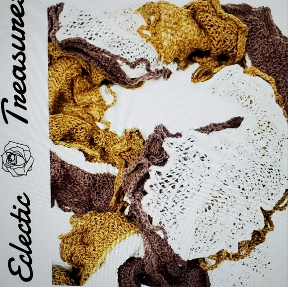 Boho Thick Knit Mesh Scarf🍃 - Picture 5 of 5